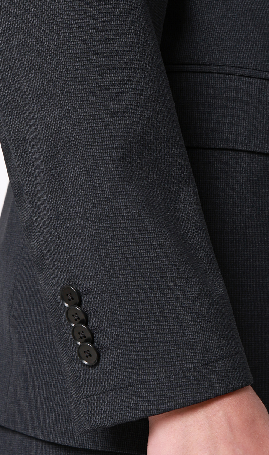 スタイリッシュジャケット【ウォッシャブル】【乾燥機OK】【セットアップ着用可】 ネイビー S