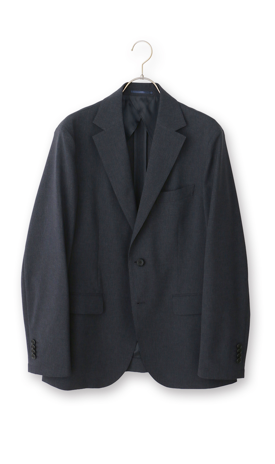 スタイリッシュジャケット【ウォッシャブル】【乾燥機OK】【セットアップ着用可】 ネイビー S