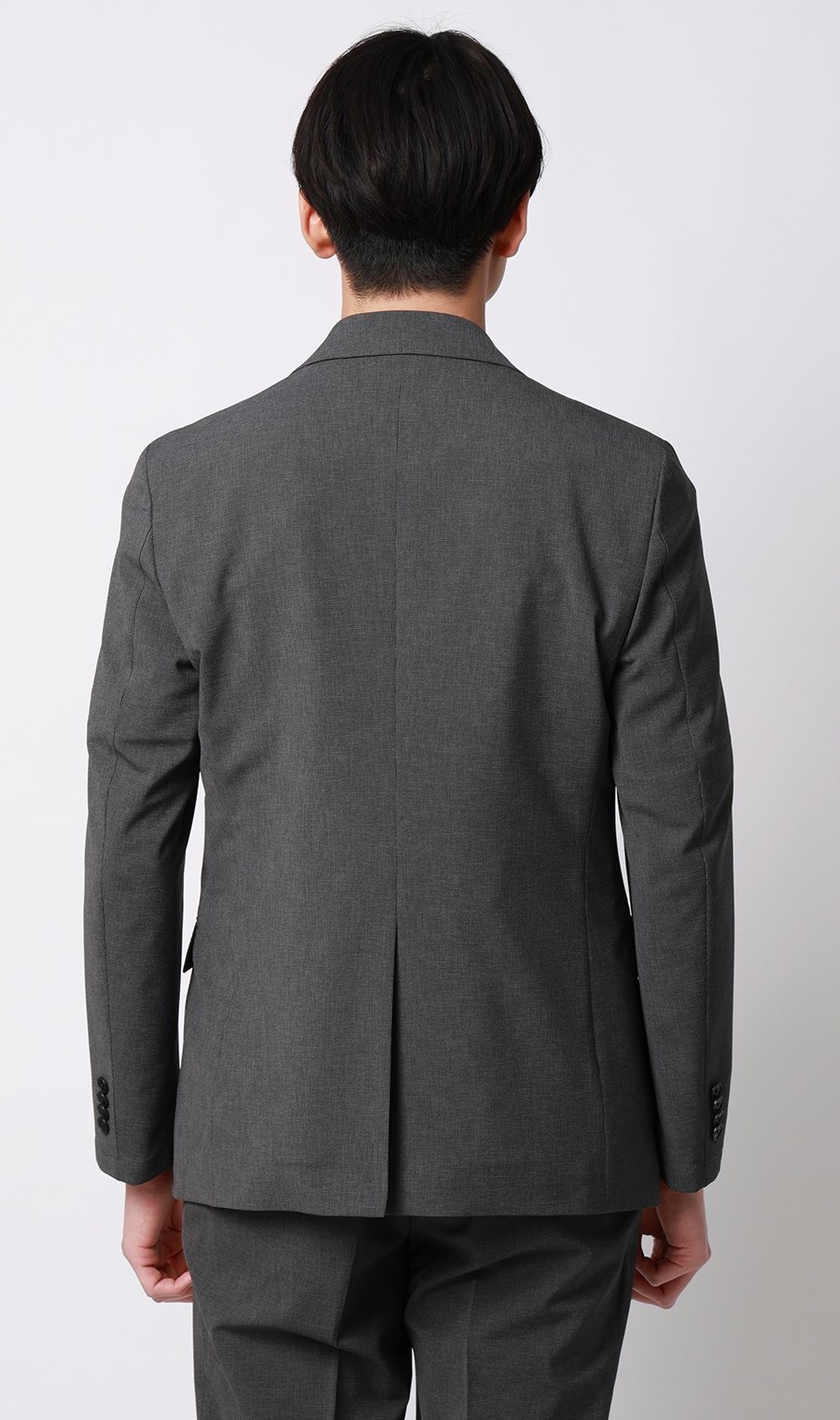 スタイリッシュジャケット【ウォッシャブル】【乾燥機OK】【セットアップ着用可】 チャコール S