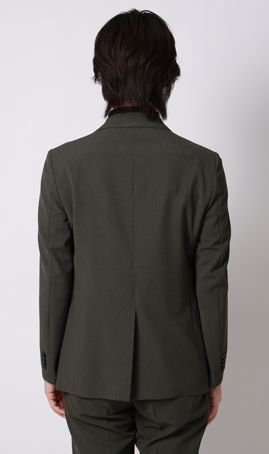 スタイリッシュジャケット【ウォッシャブル】【乾燥機OK】【セットアップ着用可】 カーキ S