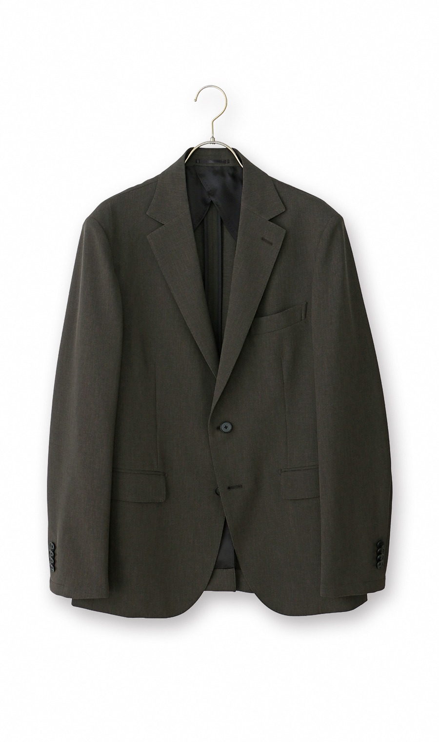 スタイリッシュジャケット【ウォッシャブル】【乾燥機OK】【セットアップ着用可】 カーキ S