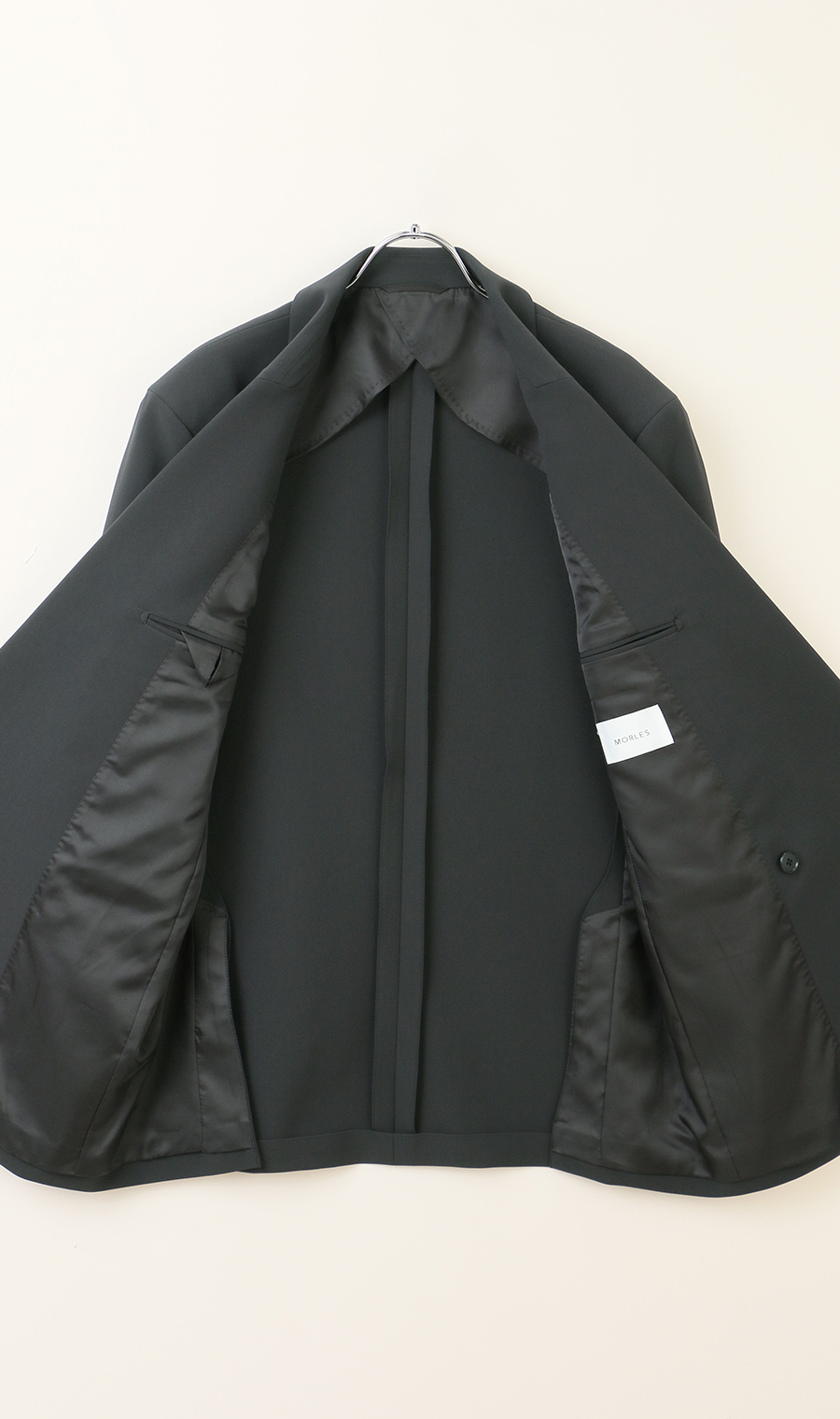 ダブル6ボタンジャケット【2WAYストレッチ】【セットアップ着用可】 ブラック S