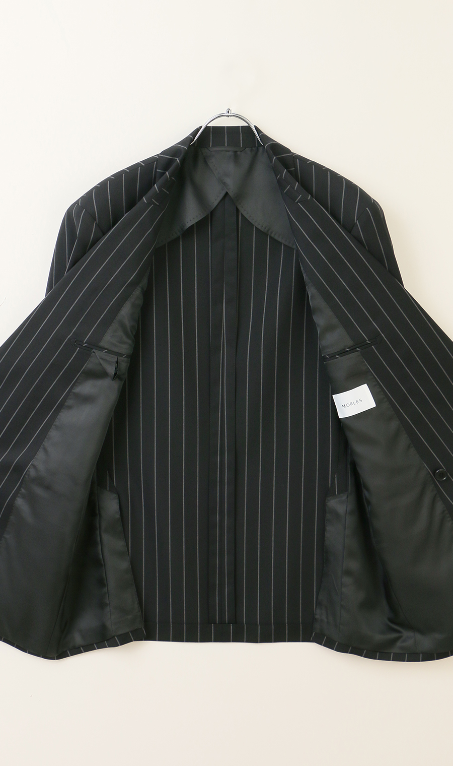 ダブル6ボタンジャケット【セットアップ着用可】 ブラック S