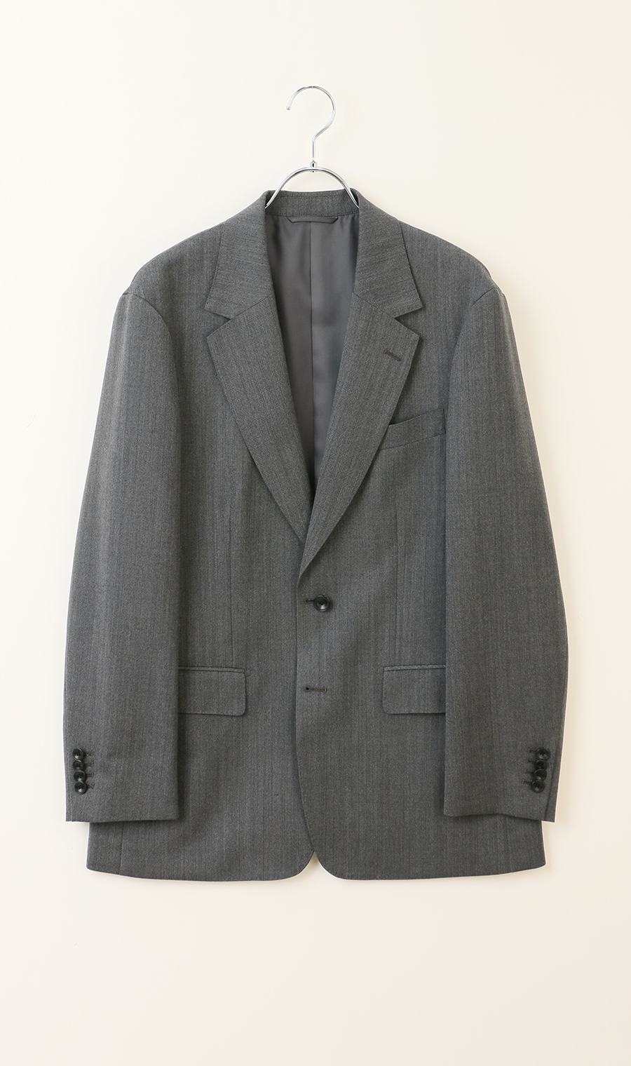 シングル2ボタンジャケット【セットアップ着用可】 グレー S