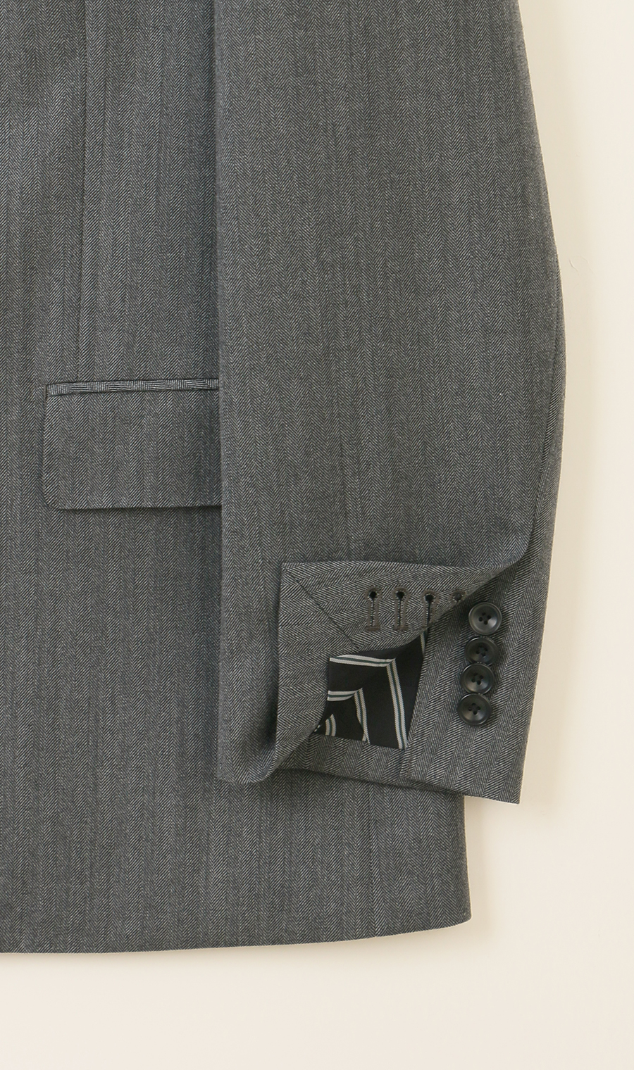 シングル2ボタンジャケット【セットアップ着用可】 グレー S