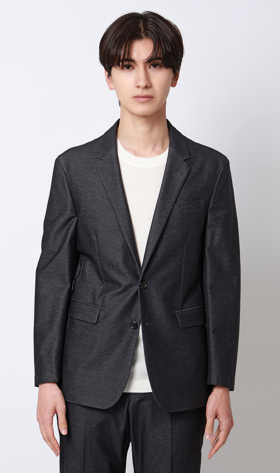 シングル2ボタンジャケット【セットアップ着用可】 ネイビー S