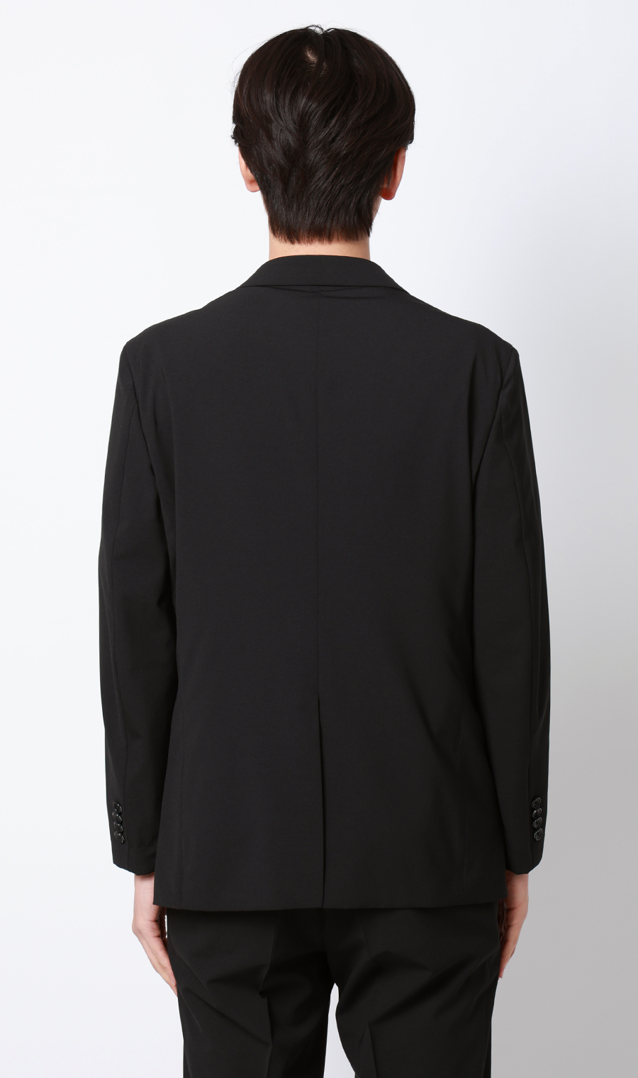 シングル2ボタンジャケット【セットアップ着用可】 ブラック S