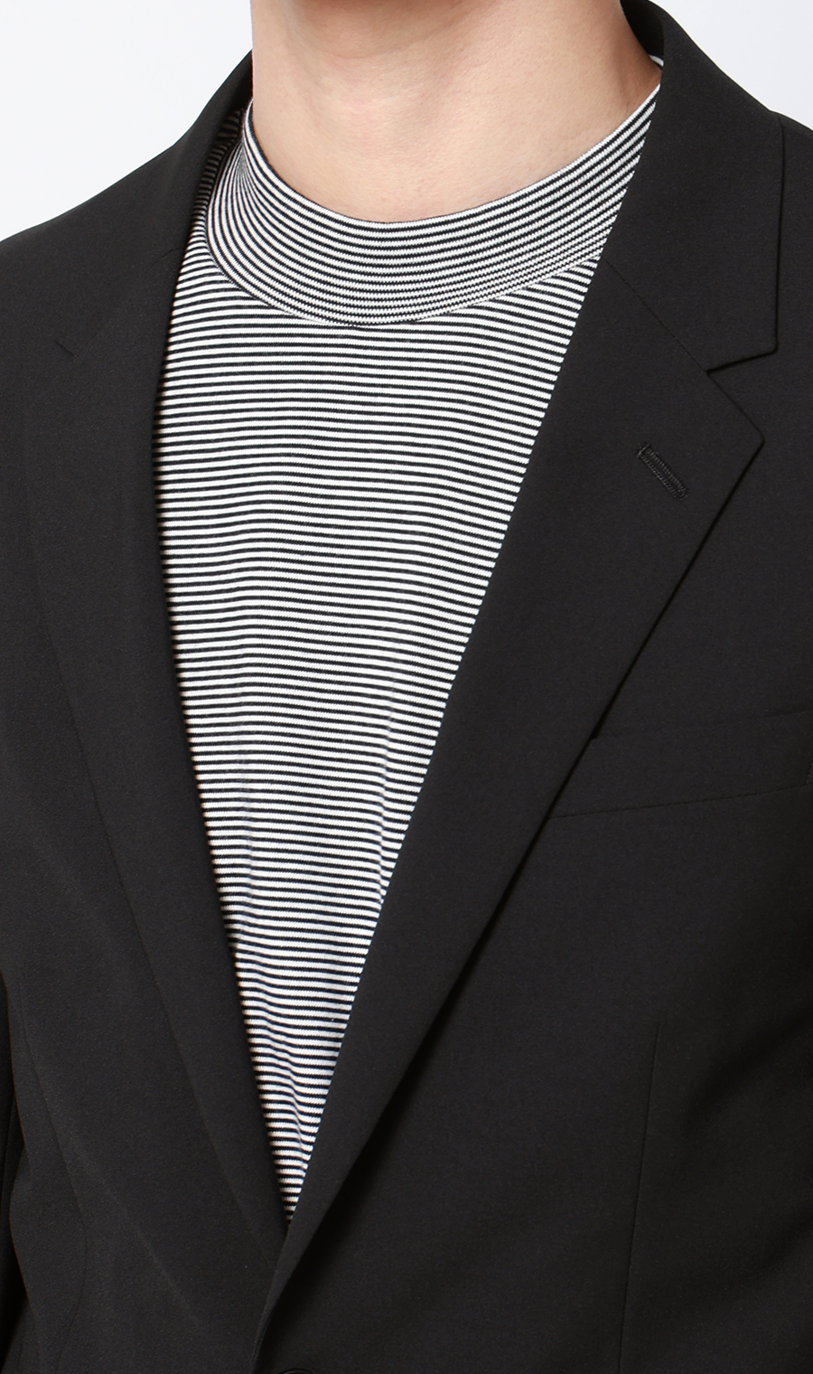 シングル2ボタンジャケット【セットアップ着用可】 ブラック S