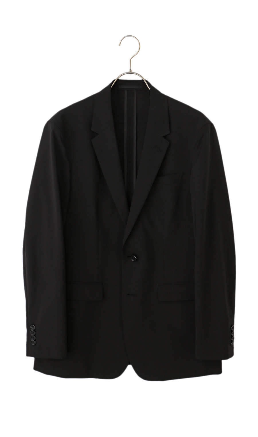 シングル2ボタンジャケット【セットアップ着用可】 ブラック S