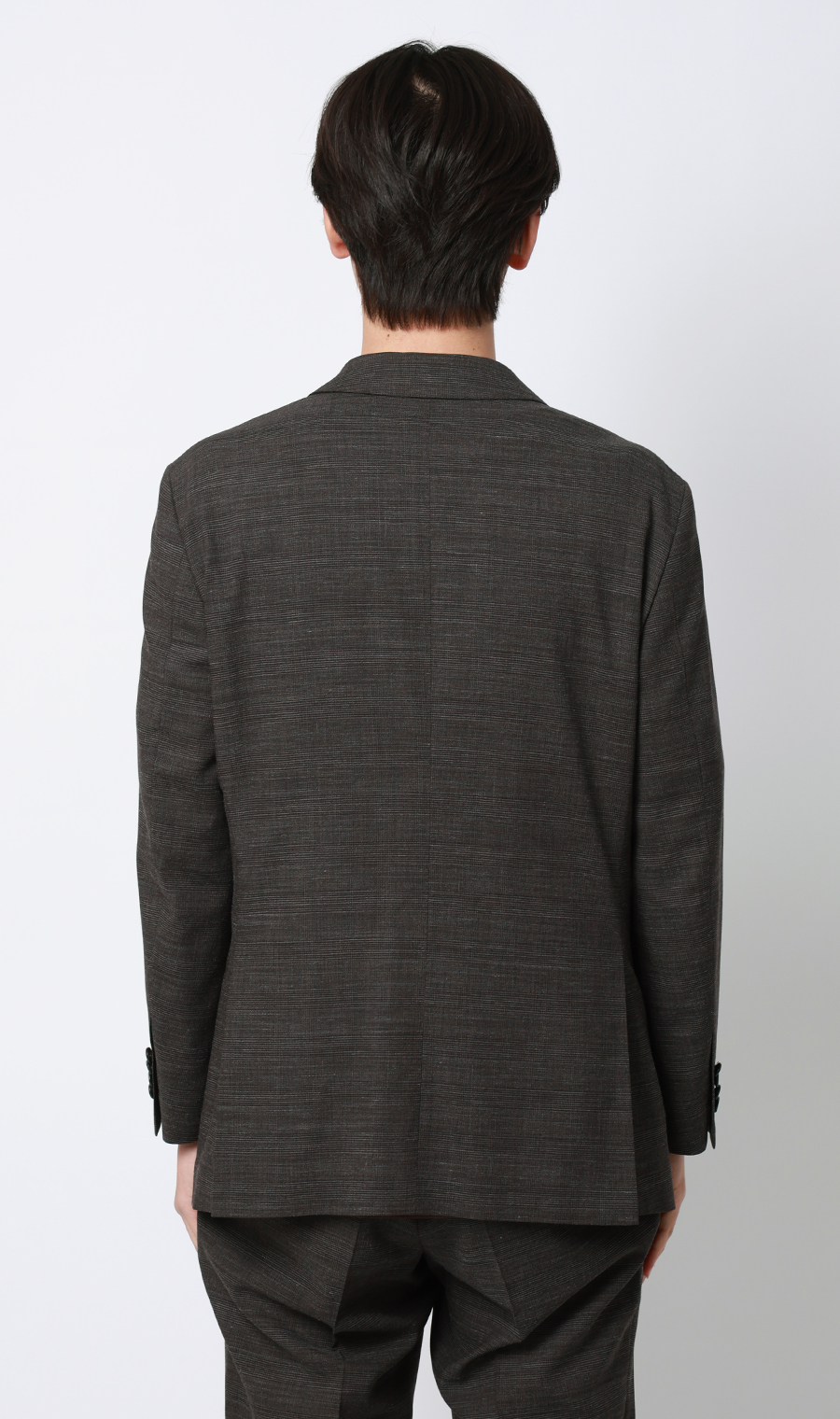 シングル2ボタンジャケット【セットアップ着用可】 ブラウン S