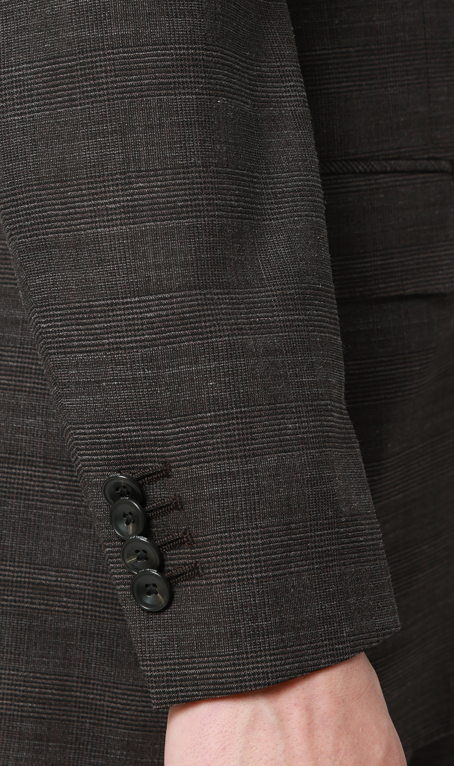 シングル2ボタンジャケット【セットアップ着用可】 ブラウン S