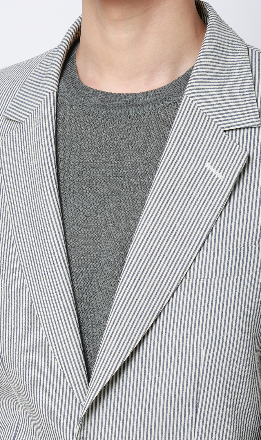 シングル2ボタンジャケット【セットアップ着用可】 ブルー S