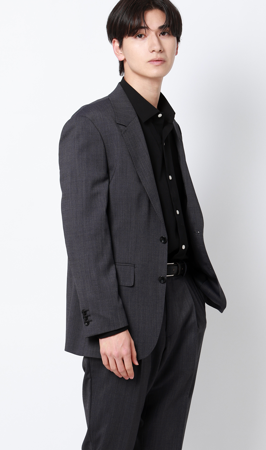 シングル2ボタンジャケット【セットアップ着用可】 グレー S