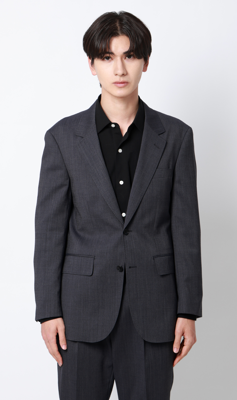 シングル2ボタンジャケット【セットアップ着用可】 グレー S