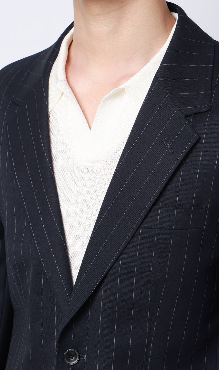 シングル2ボタンジャケット【セットアップ着用可】 ネイビー S