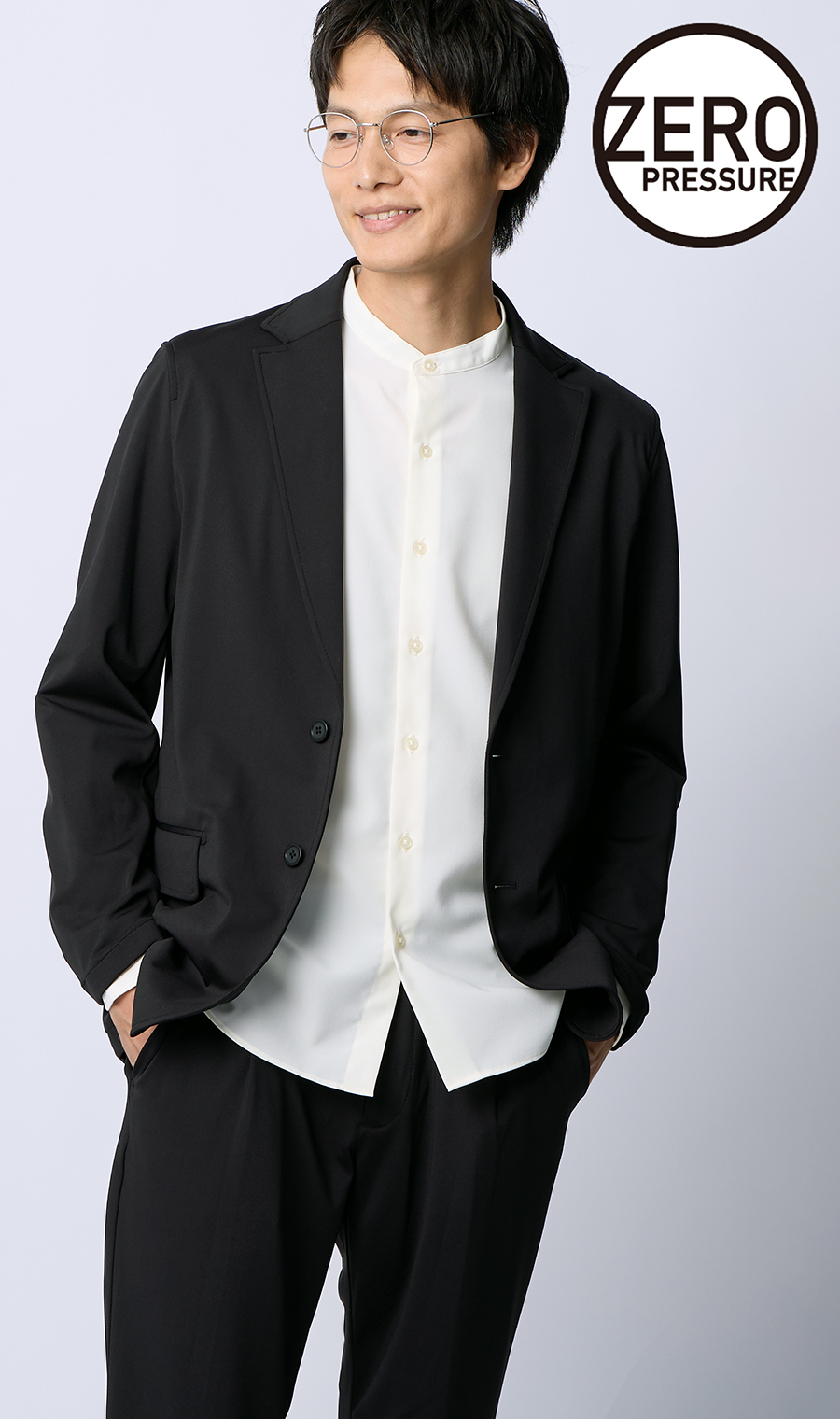 【極美品】SELERY セロリー①セットアップ スーツ ビジネス ウォッシャブル ゼロプレッシャースーツ【ジャケット】【セットアップ着用可