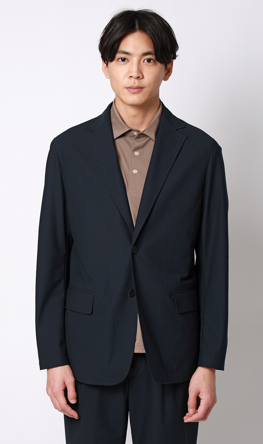 ゼロプレッシャースーツ【ジャケット】【2WAYストレッチ】【セットアップ着用可】 ネイビー S