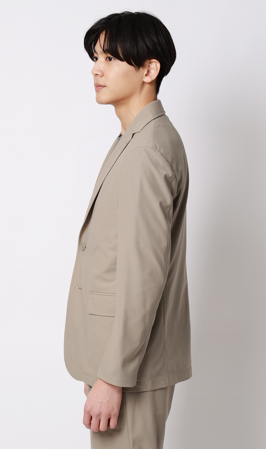 ゼロプレッシャースーツ【ジャケット】【2WAYストレッチ】【セットアップ着用可】 ベージュ S