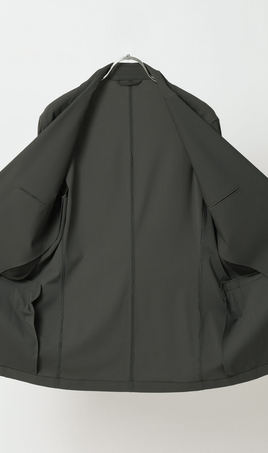 ゼロプレッシャースーツ【ジャケット】【2WAYストレッチ】【セットアップ着用可】 チャコール S