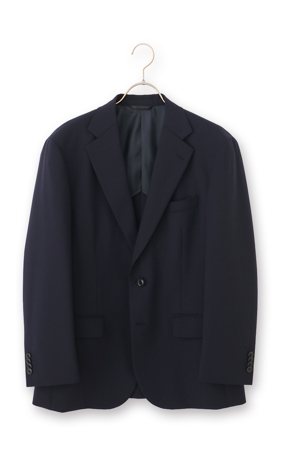 スタンダードジャケット【ウォッシャブル】【Plastics Smart】 ネイビー 体型:A体(標準型),号数（身長）:3号(160cm)