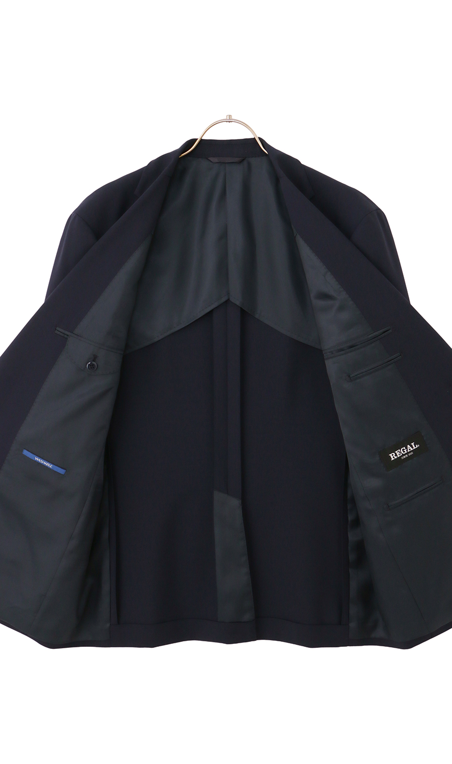 スタンダードジャケット【ウォッシャブル】【Plastics Smart】 ネイビー 体型:A体(標準型),号数（身長）:3号(160cm)