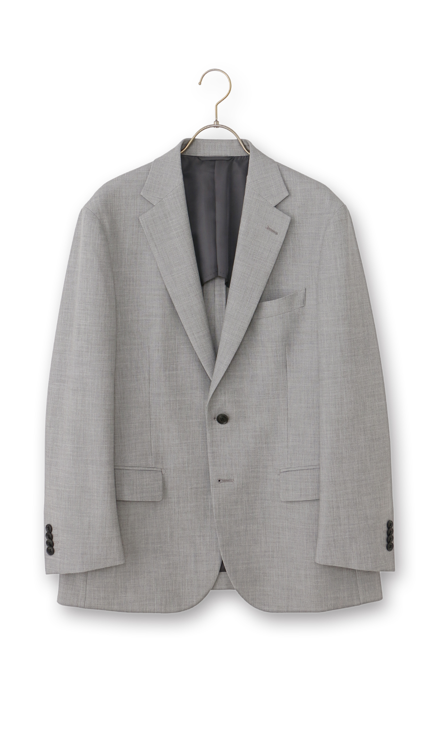 スタンダードジャケット【CARREMAN】 ライトグレー 体型:A体(標準型),号数(身長):3号(160cm)