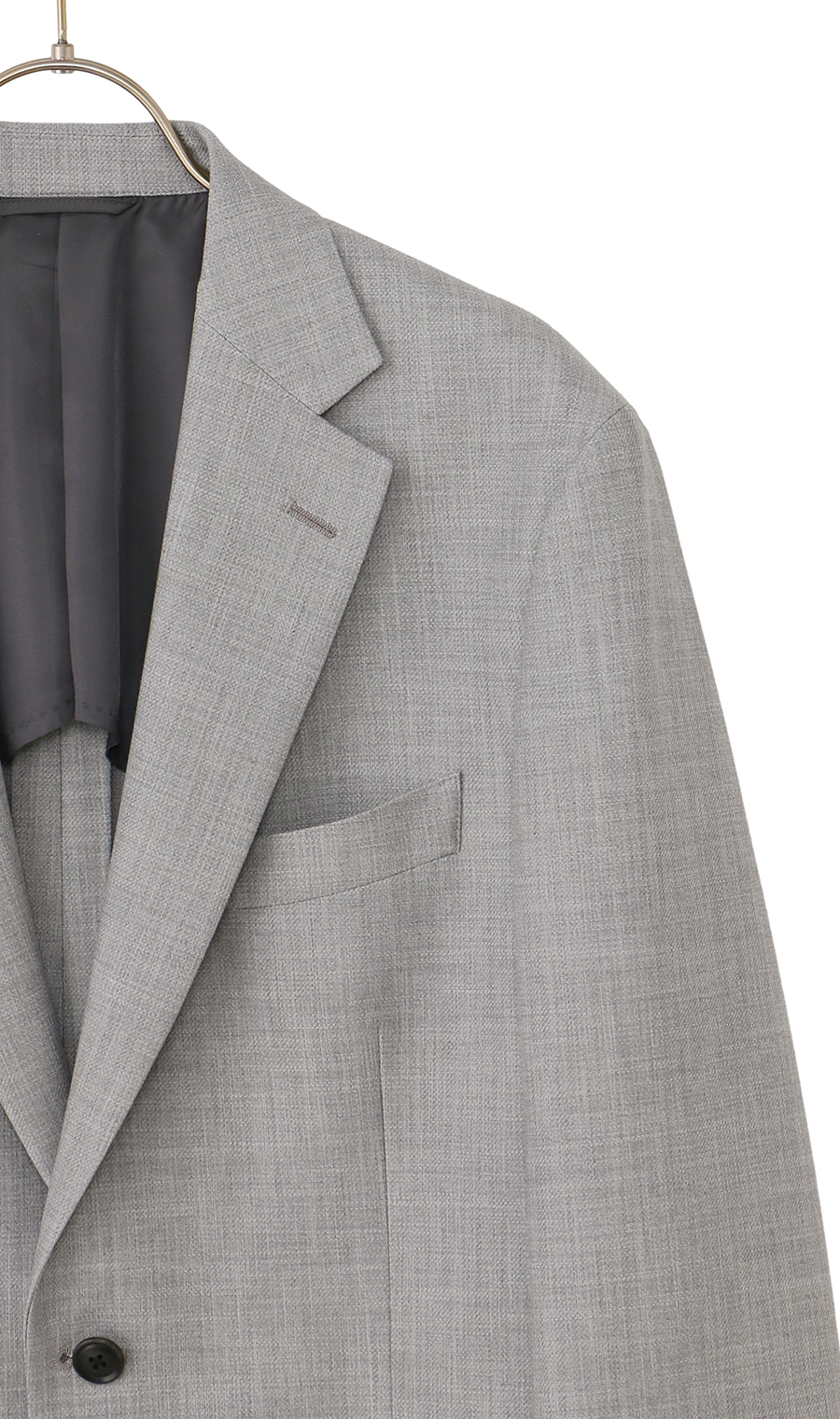 スタンダードジャケット【CARREMAN】 ライトグレー 体型:A体(標準型),号数(身長):3号(160cm)