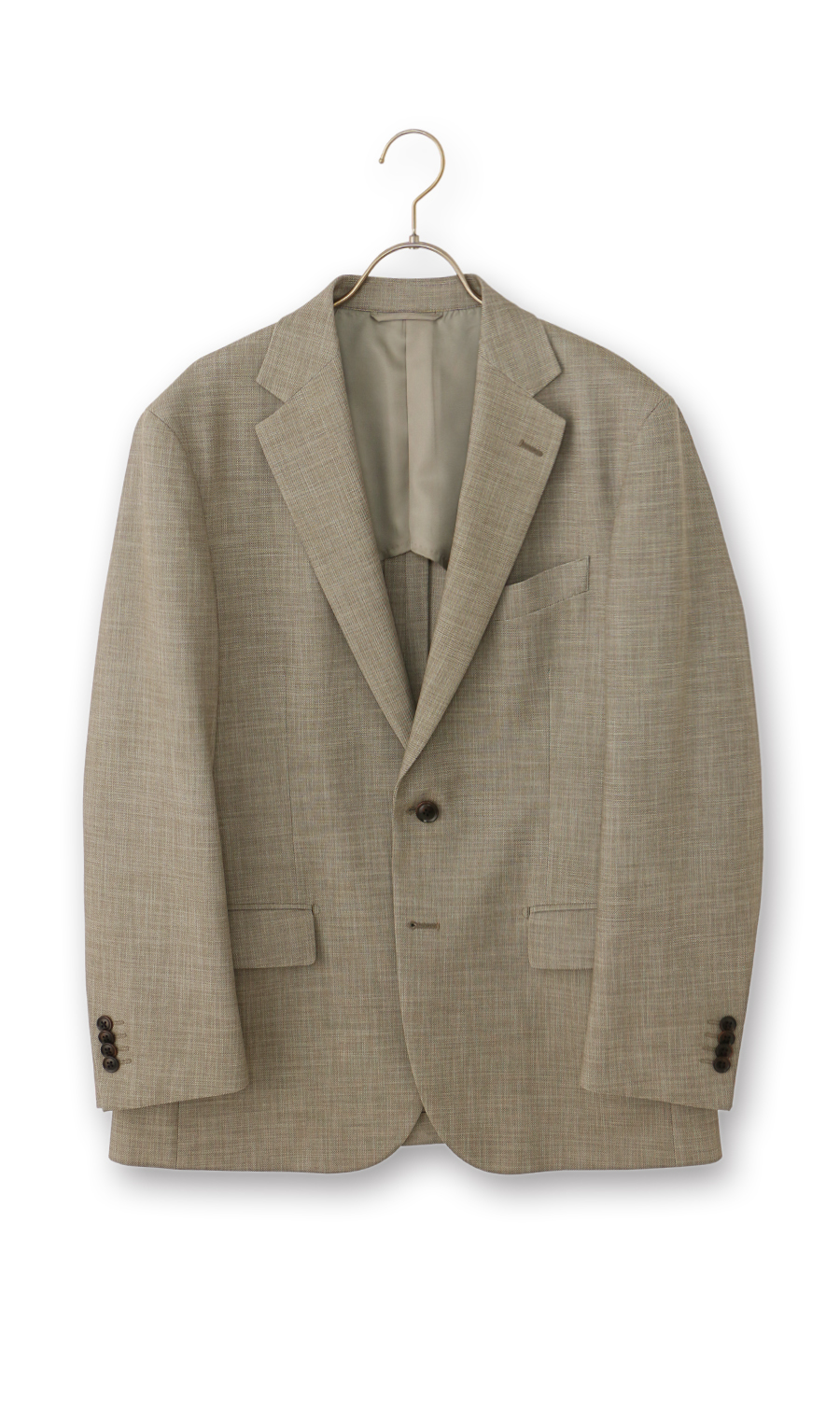 スタンダードジャケット【CARREMAN】 ベージュ 体型:A体(標準型),号数(身長):3号(160cm)