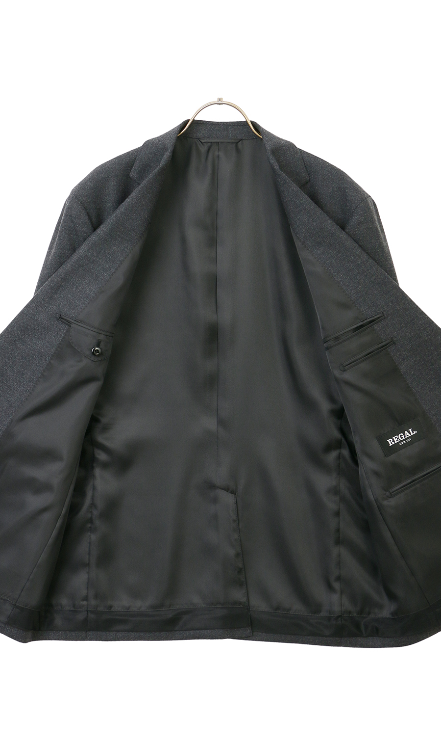 スタンダードジャケット【ウォッシャブル】【Plastics Smart】 グレー 体型:E体(大きいサイズ),号数(身長):5号(170cm)