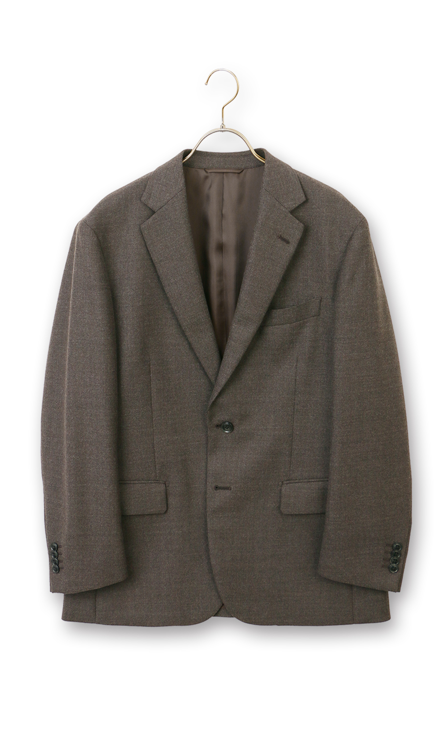 スタンダードジャケット【ウォッシャブル】【Plastics Smart】 ブラウン 体型:E体(大きいサイズ),号数(身長):6号(175cm)