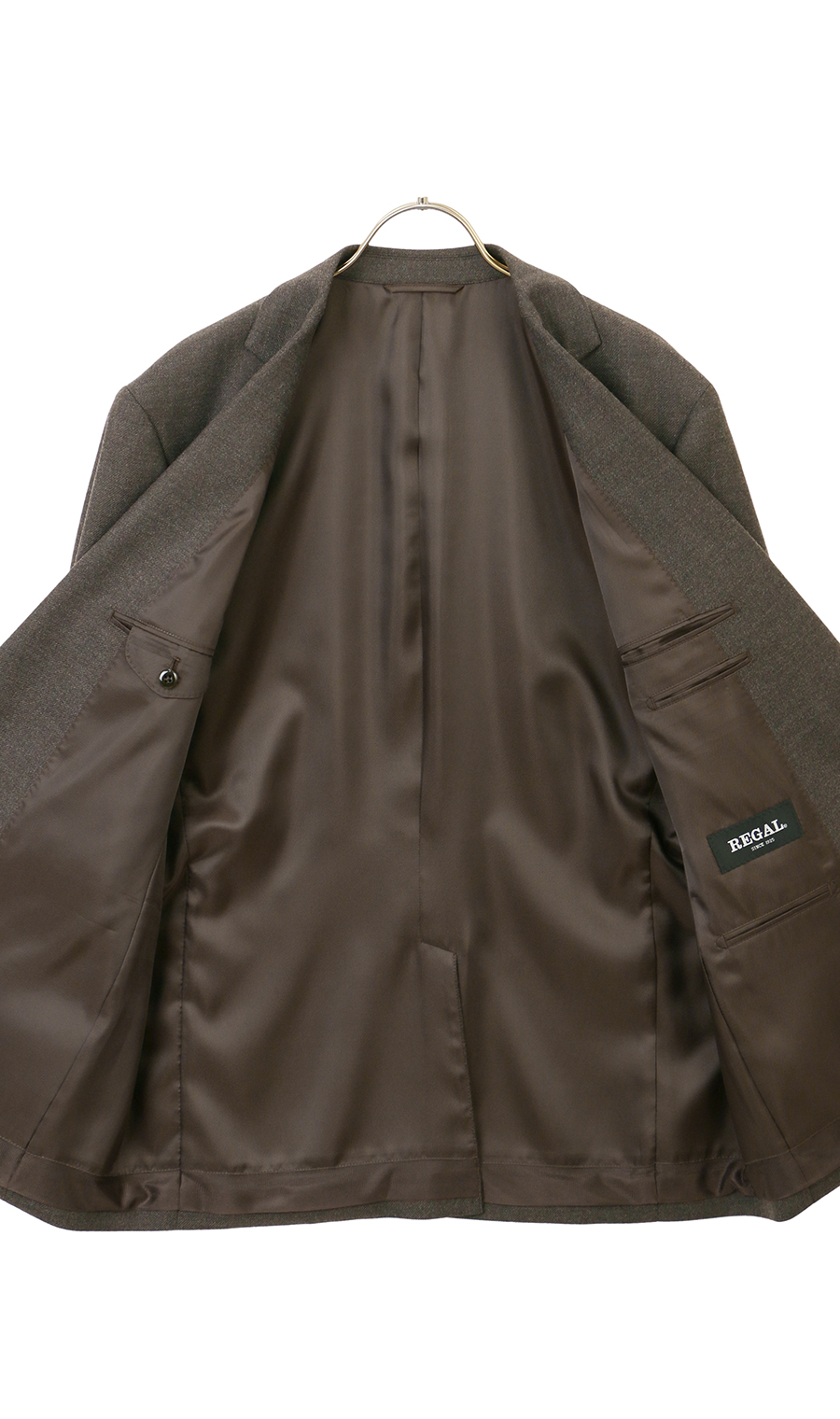 スタンダードジャケット【ウォッシャブル】【Plastics Smart】 ブラウン 体型:E体(大きいサイズ),号数(身長):6号(175cm)