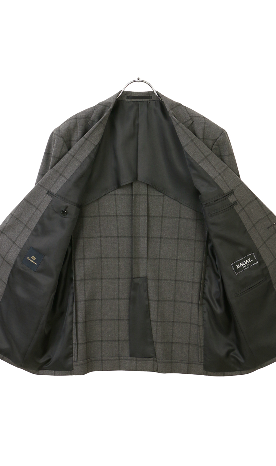 スタンダードジャケット【CARREMAN】 グレー 体型:AB体(がっちり型),号数（身長）:3号(160cm)