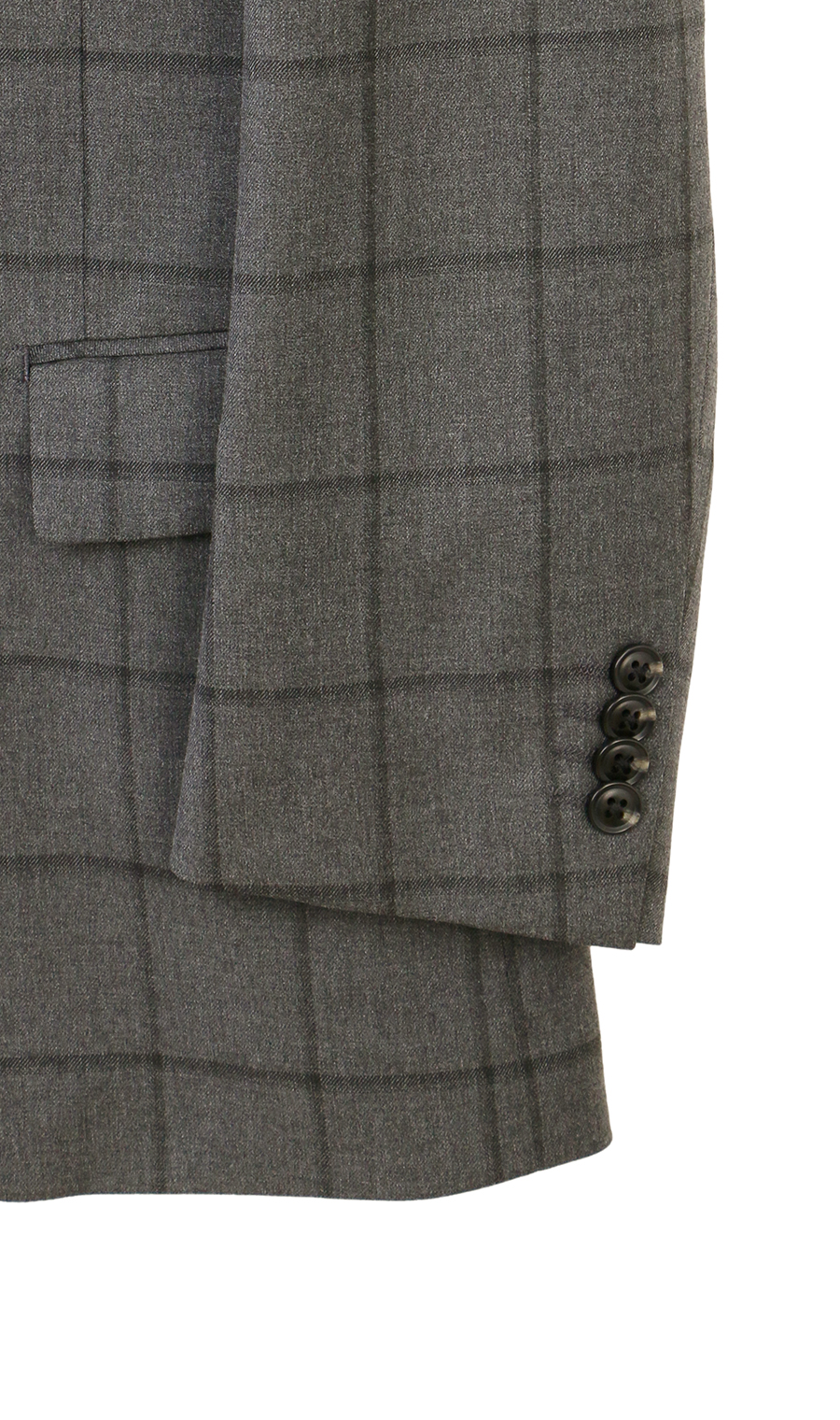 スタンダードジャケット【CARREMAN】 グレー 体型:AB体(がっちり型),号数（身長）:3号(160cm)