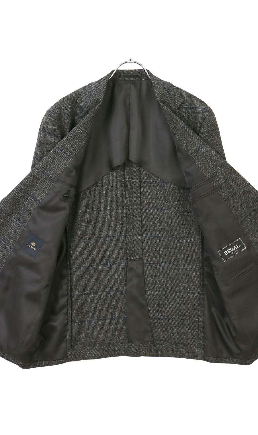 スタンダードジャケット【CARREMAN】 グレー 体型:AB体(がっちり型),号数（身長）:3号(160cm)