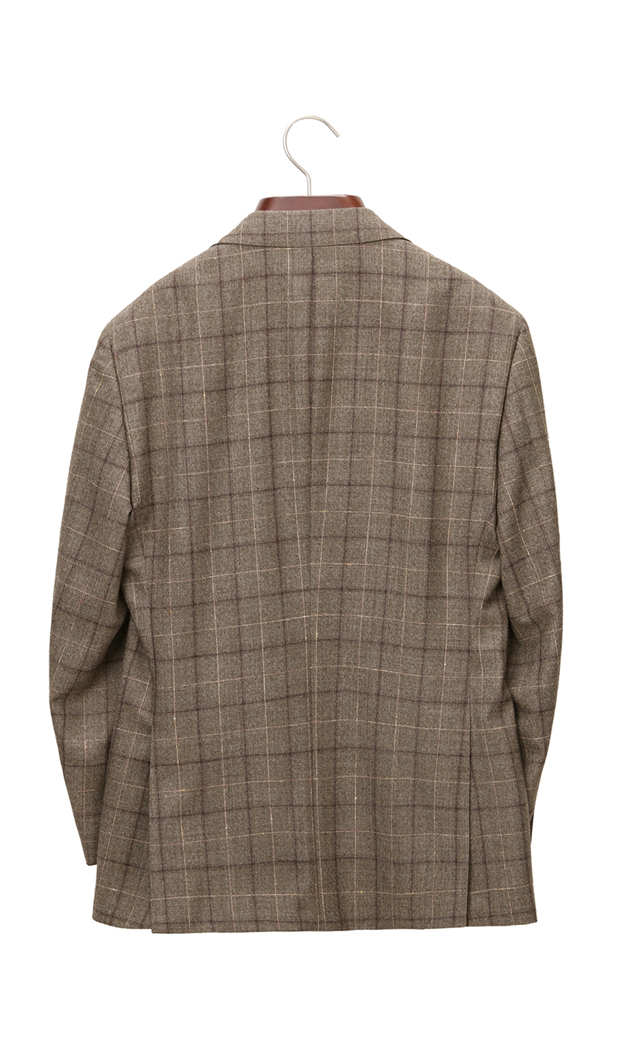 プレミアムスタンダードジャケット《E・THOMAS》《ウール・カシミヤ混》 ブラウン 体型:BE体(ゆったり型),号数（身長）:6号(175cm)