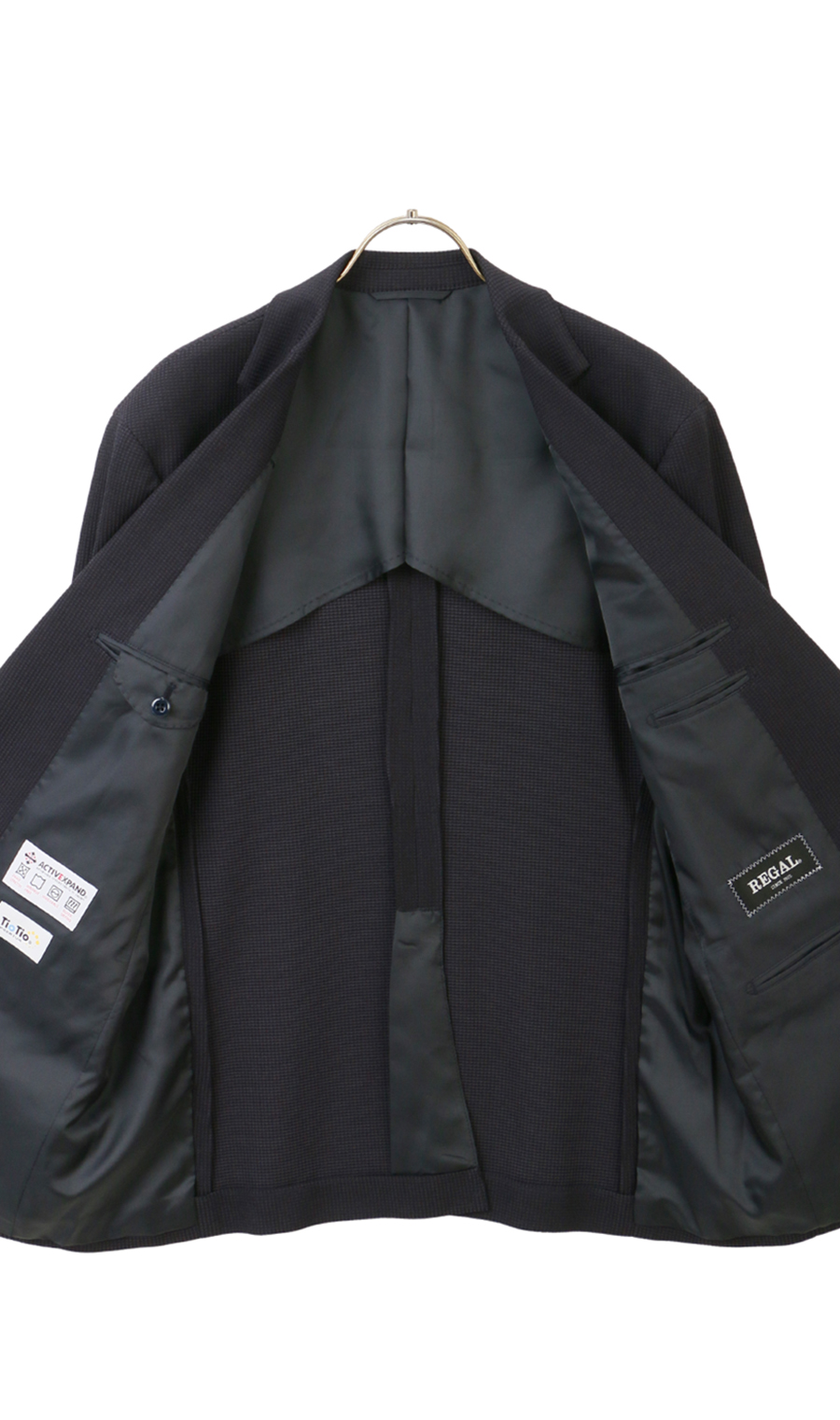 スタンダードジャケット【TioTio PREMIUM】【ACTIVEXPAND】 ネイビー 体型:AB体(がっちり型),号数（身長）:3号(160cm)