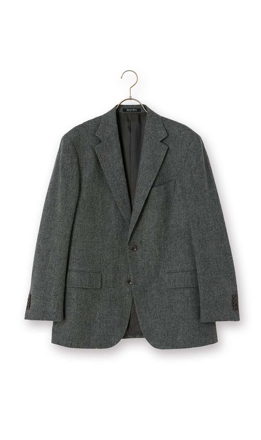 プレミアムスタンダードジャケット【WOOL&CASHMERE】 グレー 体型:AB体(がっちり型),号数（身長）:4号(165cm)