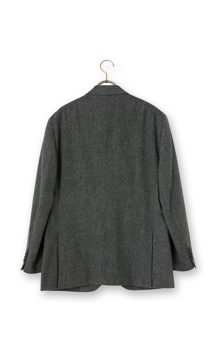 プレミアムスタンダードジャケット【WOOL&CASHMERE】 グレー 体型:AB体(がっちり型),号数（身長）:4号(165cm)
