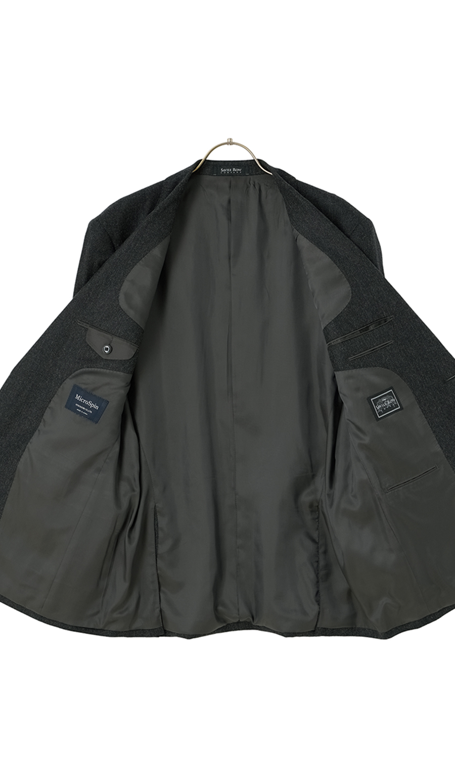プレミアムスタンダードジャケット【WOOL&CASHMERE】 チャコール 体型:A体(標準型),号数（身長）:6号(175cm)