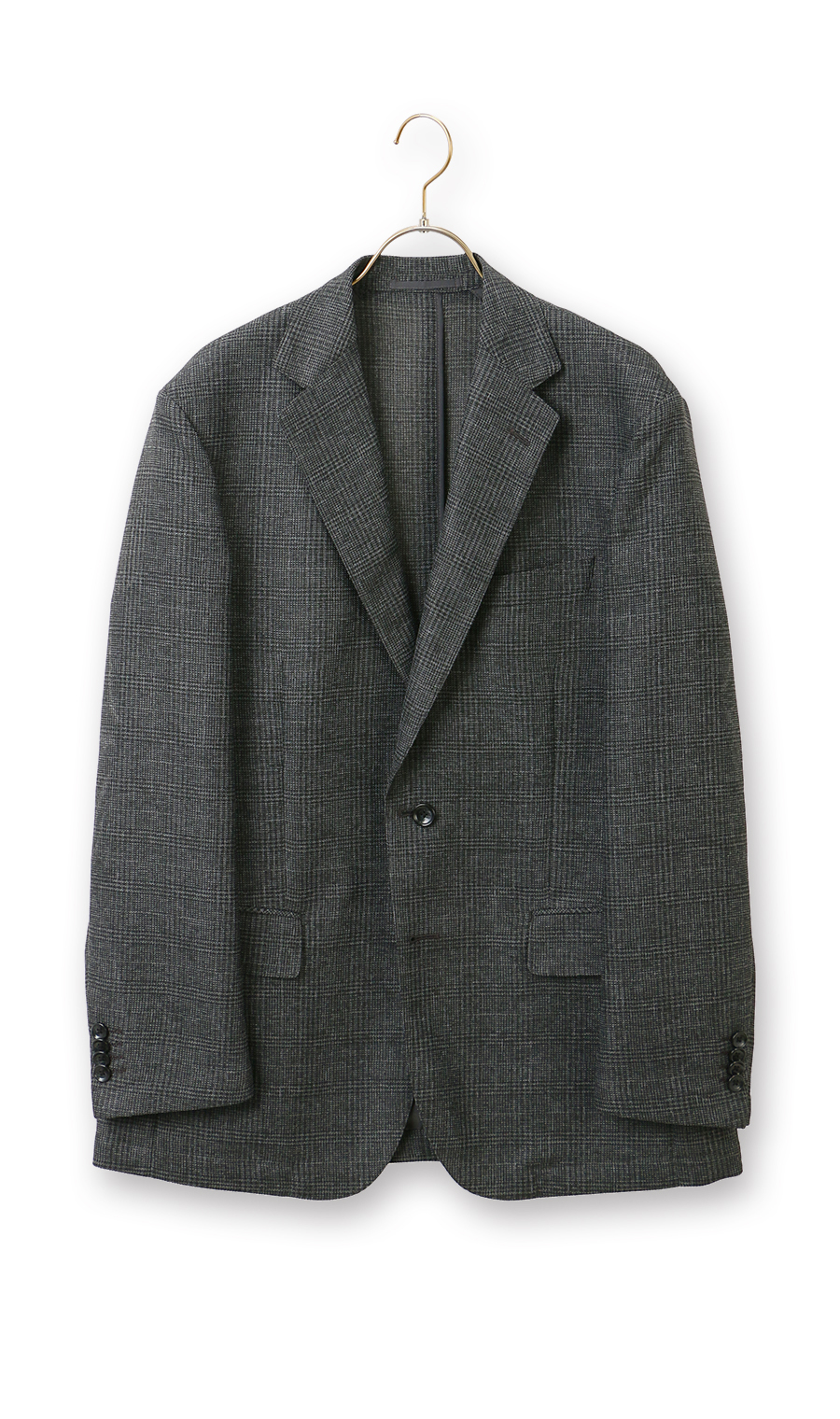 スタンダードジャケット【LENO CLOTH】【セットアップ着用可】 グレー 体型:BE体(ゆったり型),号数（身長）:6号(175cm)