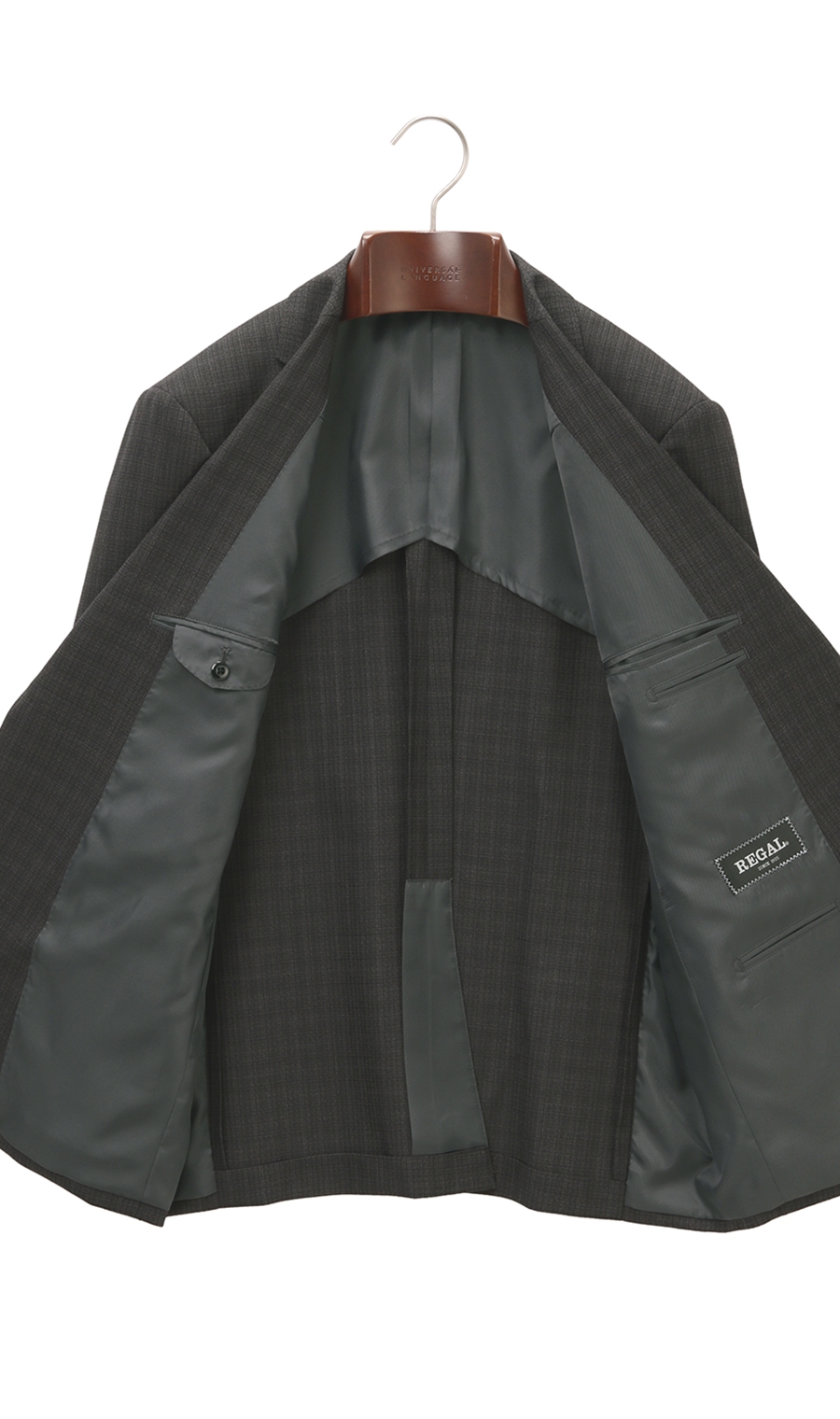 スタンダードジャケット《Plastics Smart》 チャコール 体型:BE体(ゆったり型),号数（身長）:3号(160cm)