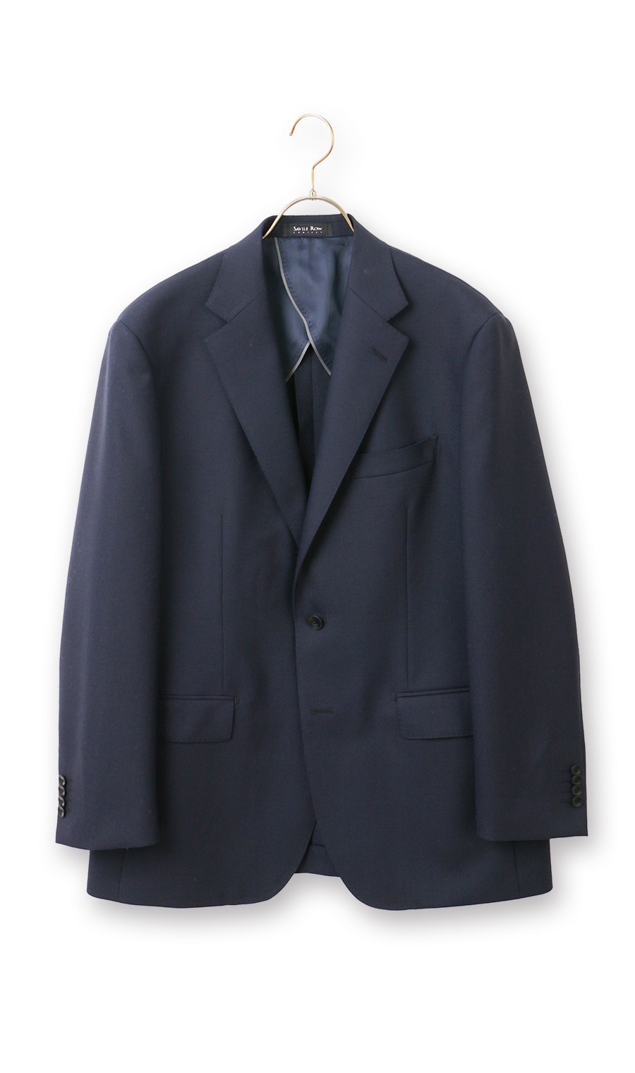 プレミアムスタンダードジャケット【AQUA WOOL】 ネイビー 体型:BE体(ゆったり型),号数（身長）:8号(185cm)