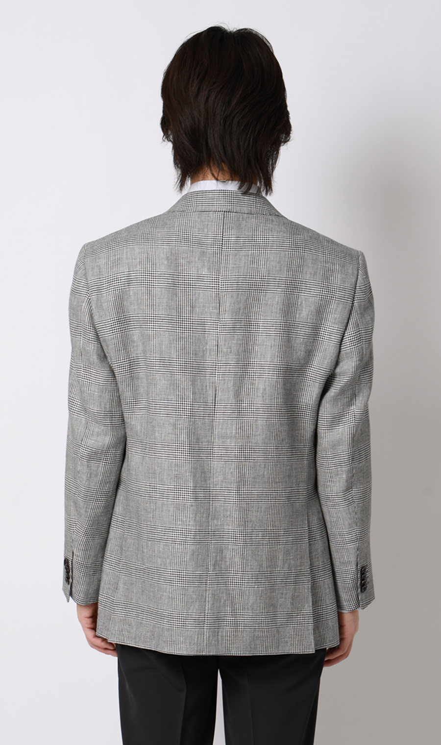 プレミアムスタンダードジャケット【麻混】 ライトグレー 体型:A体(標準型),号数（身長）:4号(165cm)