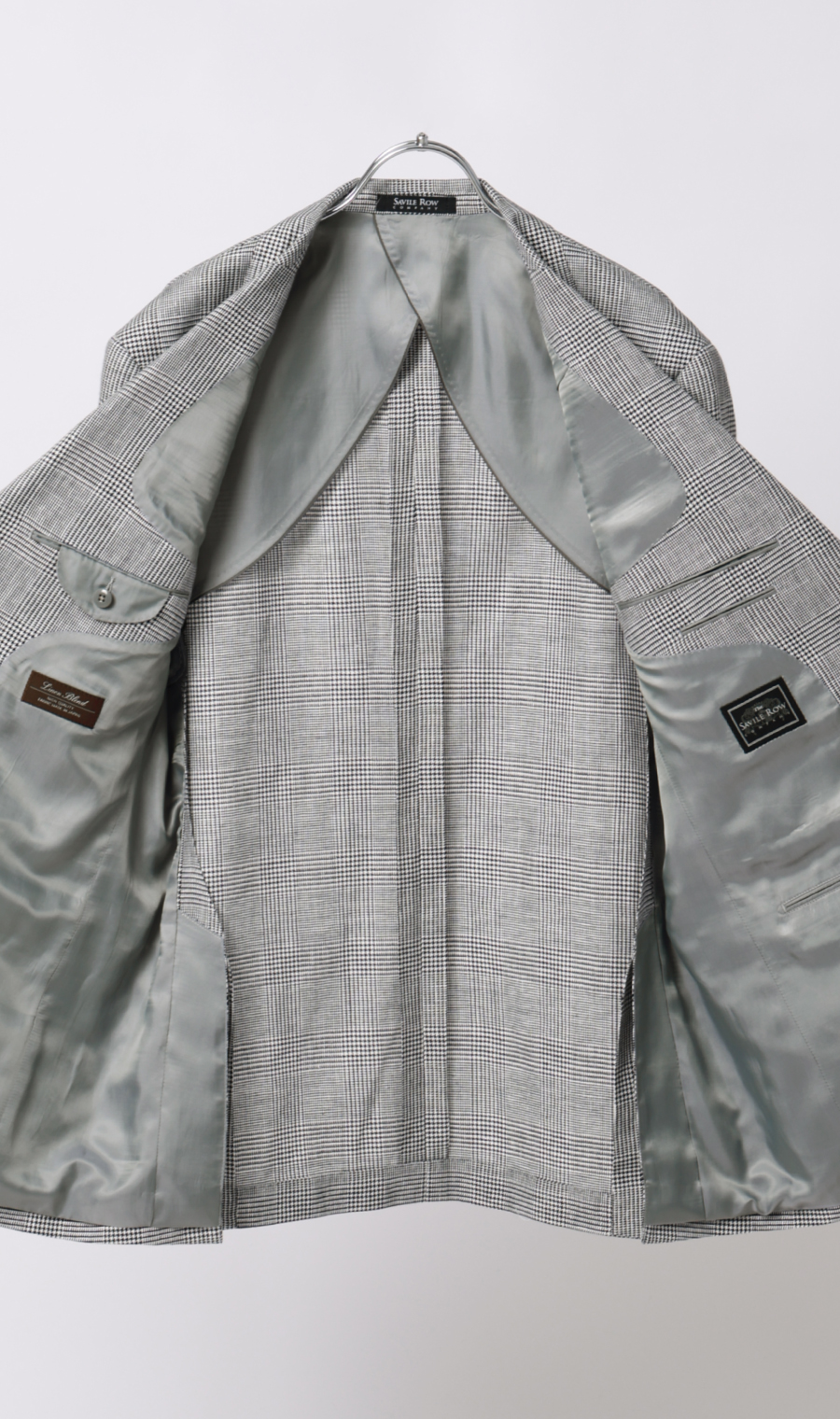 プレミアムスタンダードジャケット【麻混】 ライトグレー 体型:A体(標準型),号数（身長）:4号(165cm)