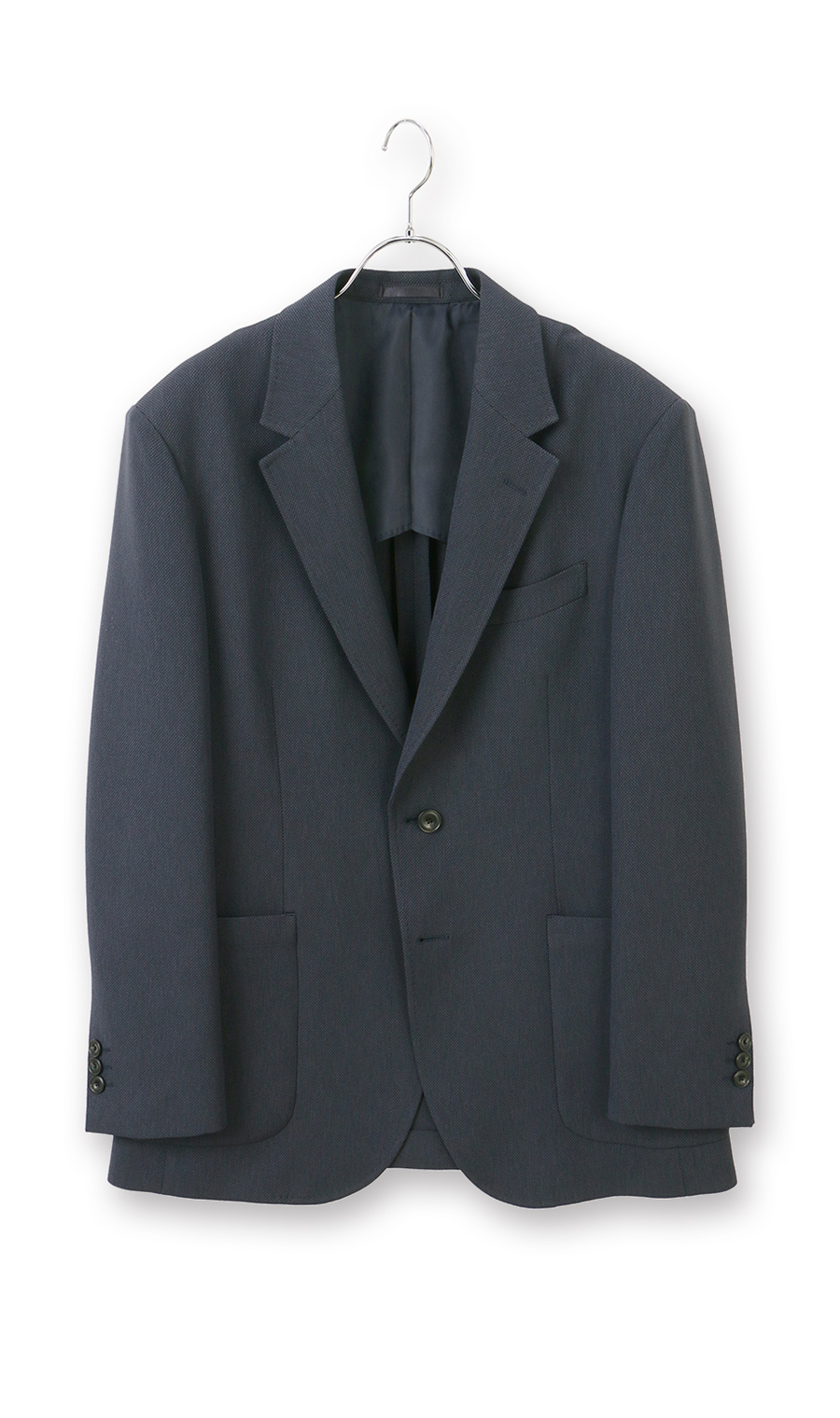 スタンダードジャケット【ウォッシャブル】【Plastics Smart】 ネイビー 体型:AB体(がっちり型),号数（身長）:3号(160cm)