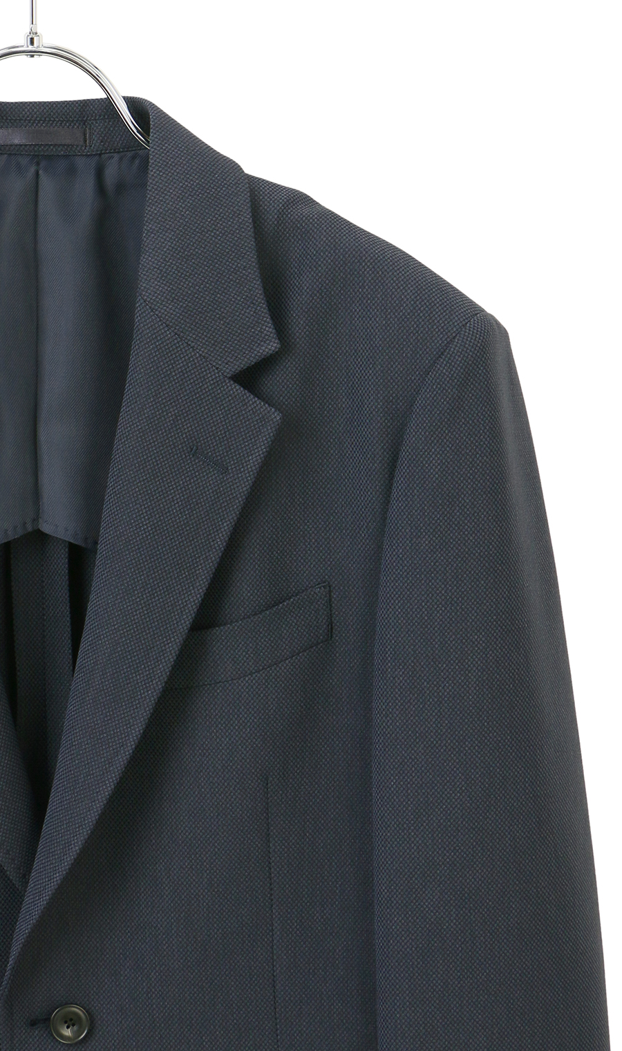 スタンダードジャケット【ウォッシャブル】【Plastics Smart】 ネイビー 体型:AB体(がっちり型),号数（身長）:3号(160cm)