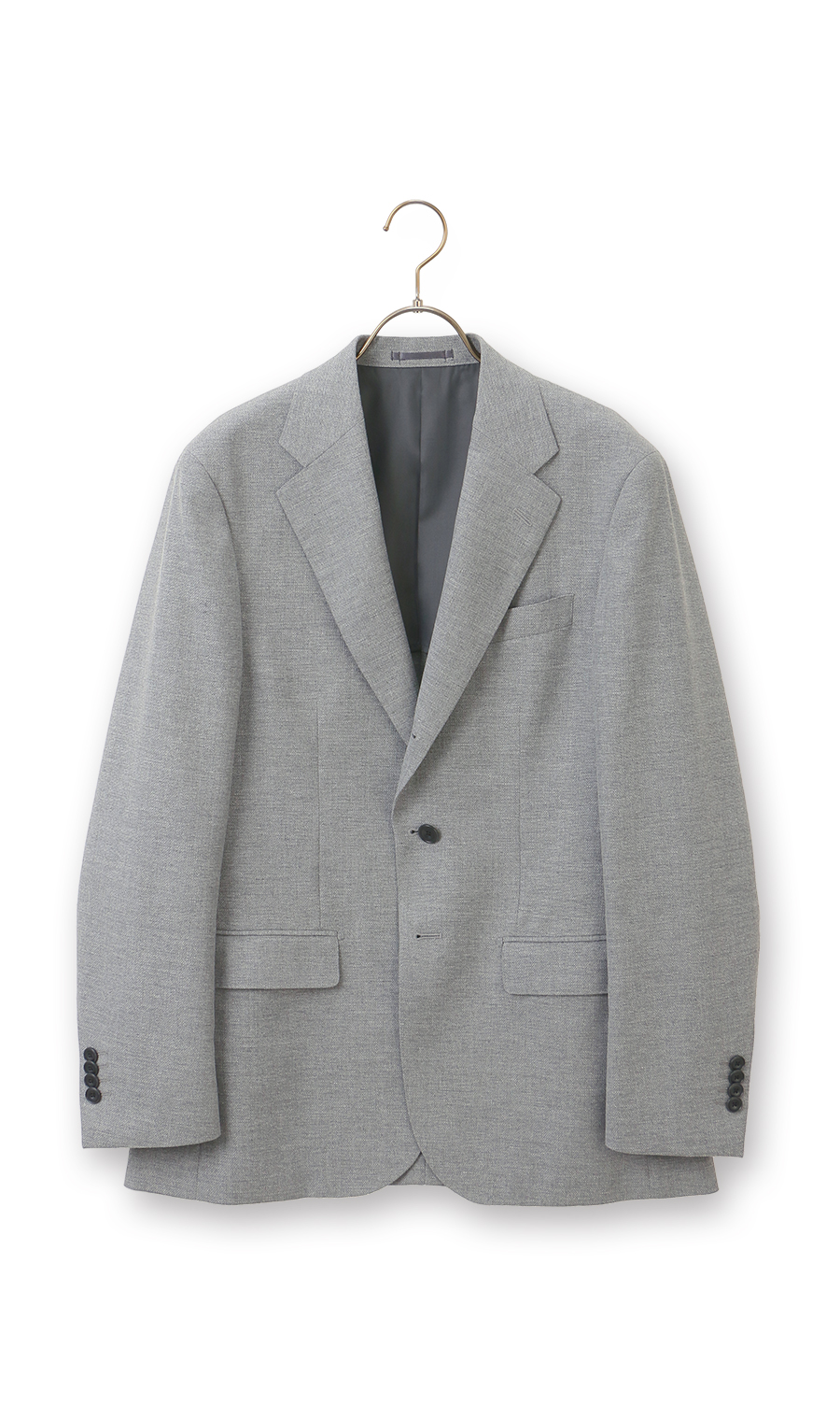 スタイリッシュジャケット【3ボタン段返り】【WEAR SHiFT】 グレー S