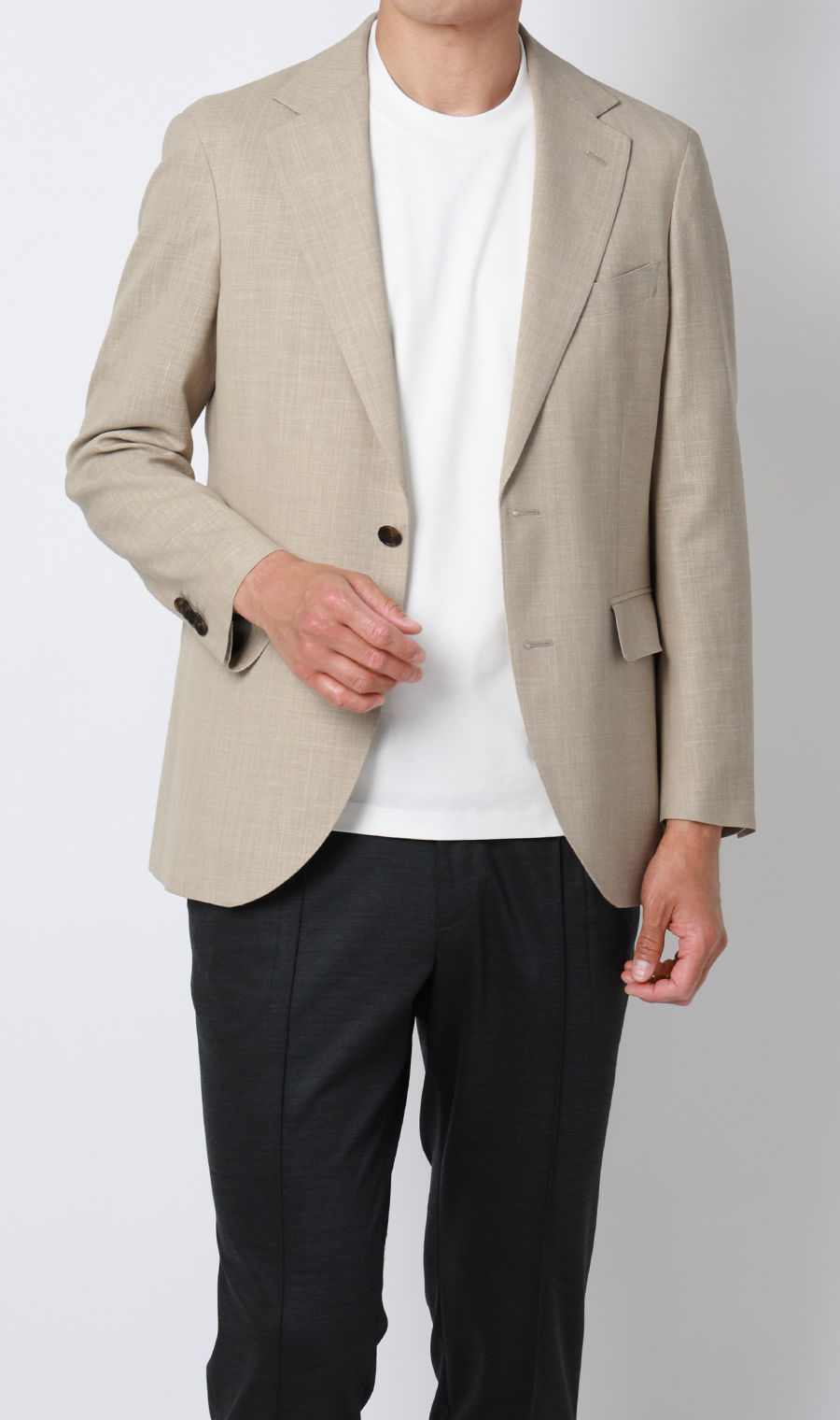 プレミアムスタイリッシュジャケット【Loro Piana SUMMERTIME】【TOGA MODEL】【TOGA JACKT】【2026年モデル】 ベージュ S