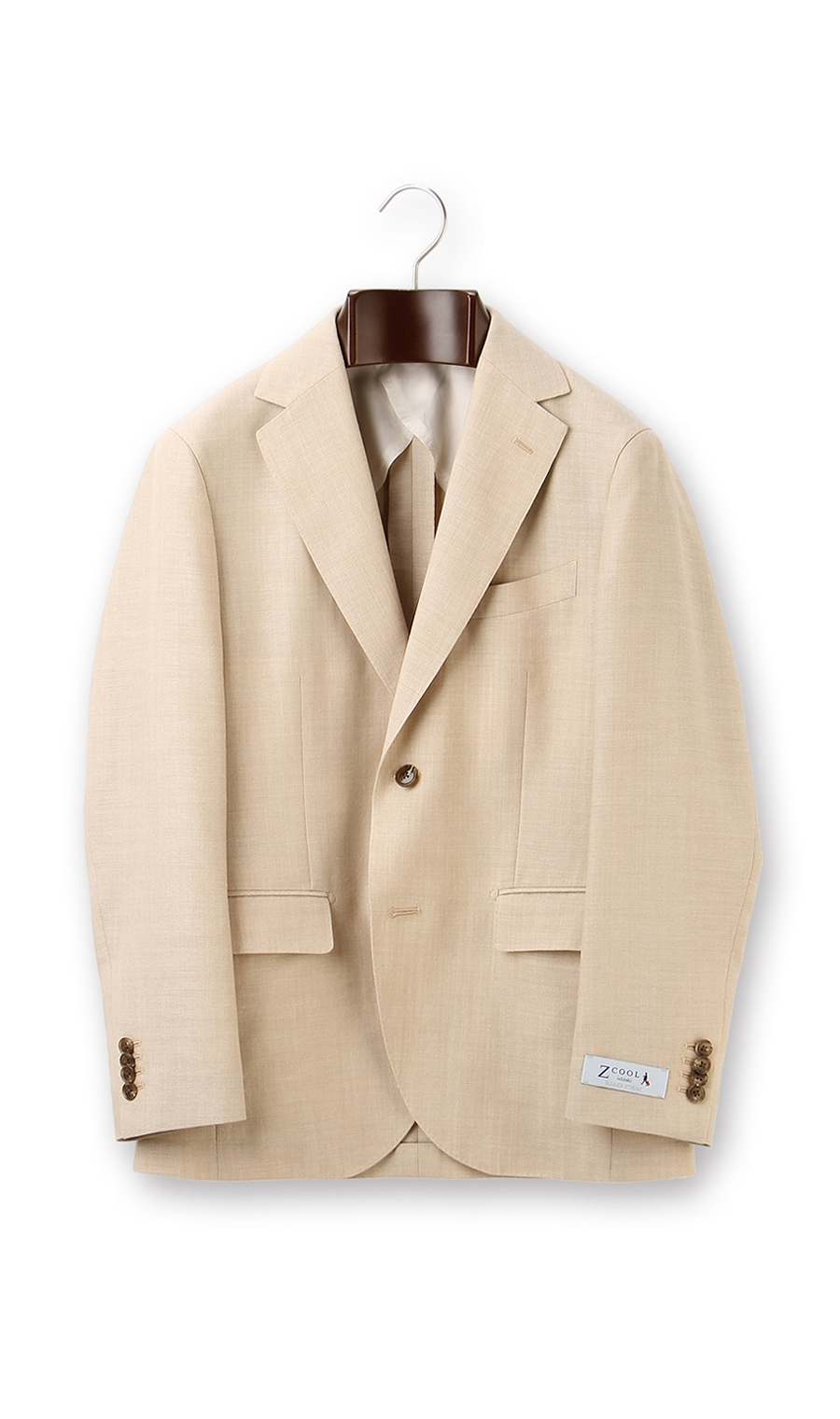 プレミアムスタイリッシュジャケット《Z COOL》 ベージュ S