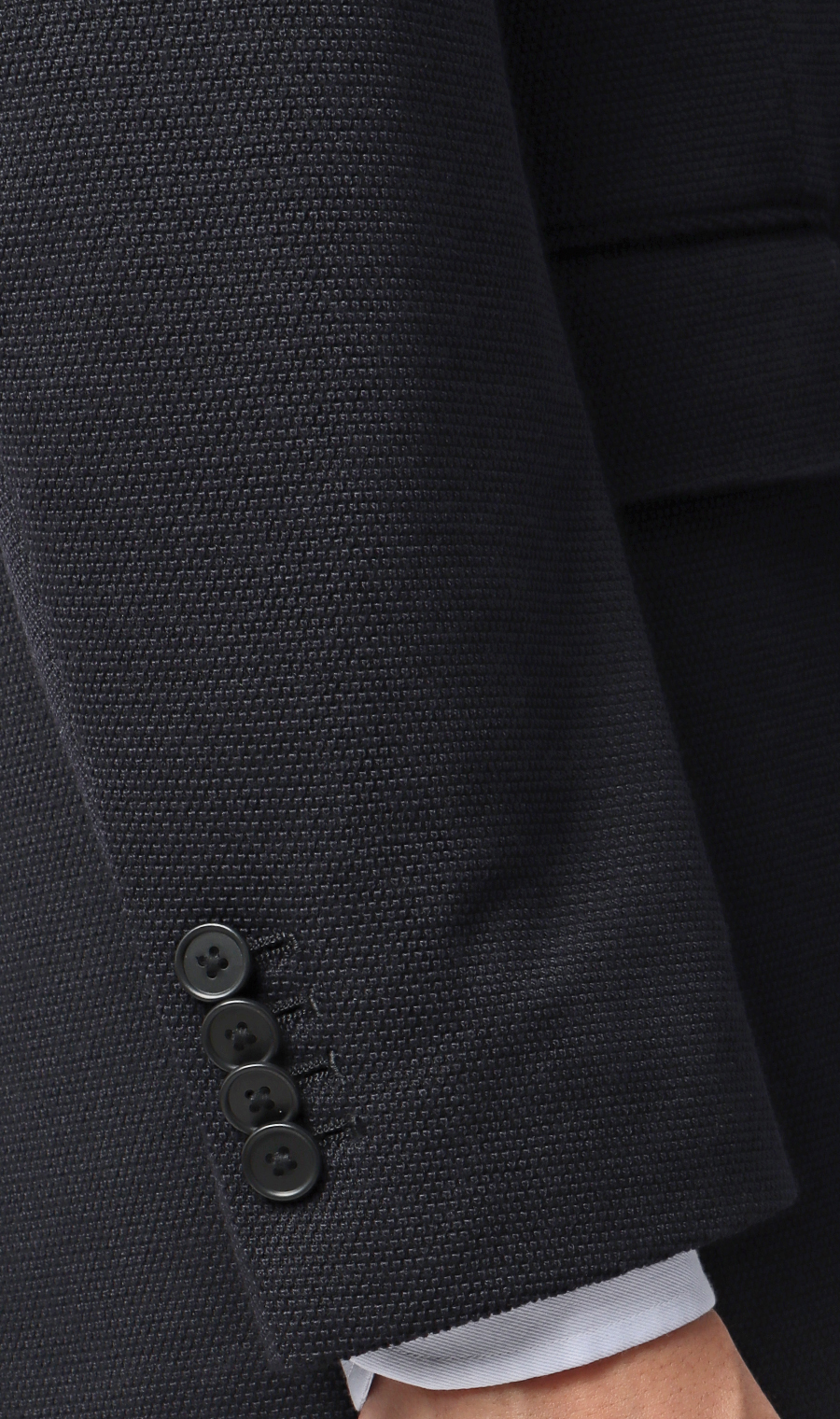 ニットジャケット【MIYUKI LOOP Labo】 ネイビー Wide LL